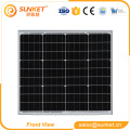 Precio bajo alta calidad mono 60w panel solar 12v